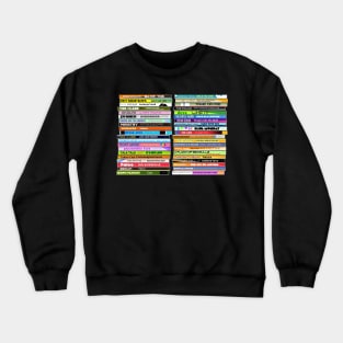 80s New Wave Singles ))(( Retro CD Collection Crewneck Sweatshirt